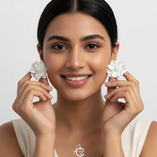 Flower Statement Earrings