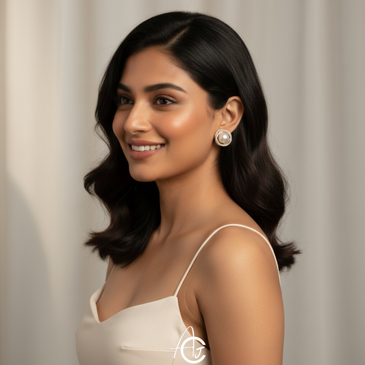 Bling Pearl Earrings