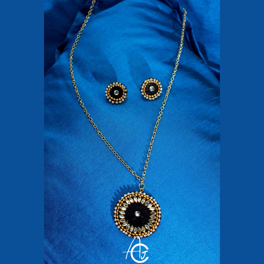 Statement Necklace Set, Handpainted : Handmade