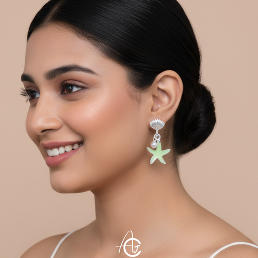 Star And Shell Earrings