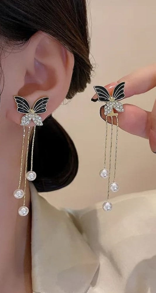 Butterfly Chain Earrings