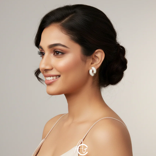 Whirl Stud Jazzy Earrings