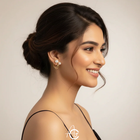 Bling Pearl Earrings