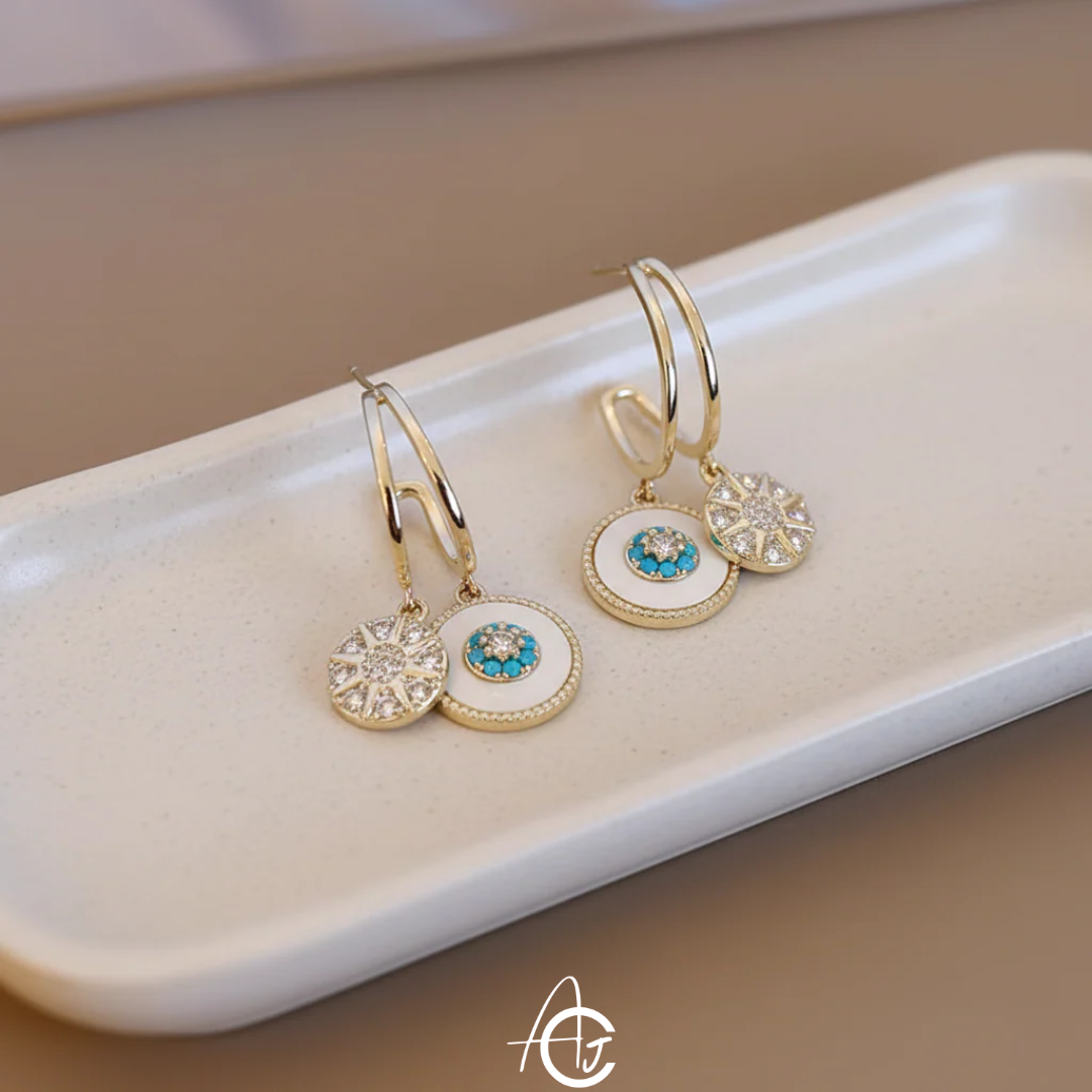 Pretty Evil Eye Earrings