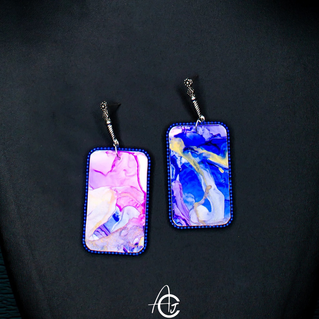 Fluid Earrings : Handmade