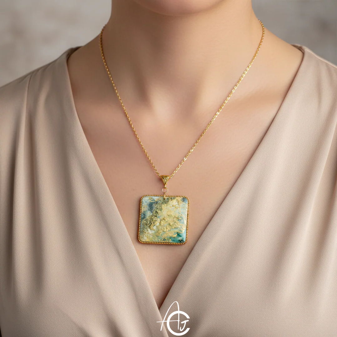 Fluid Necklace : Handmade