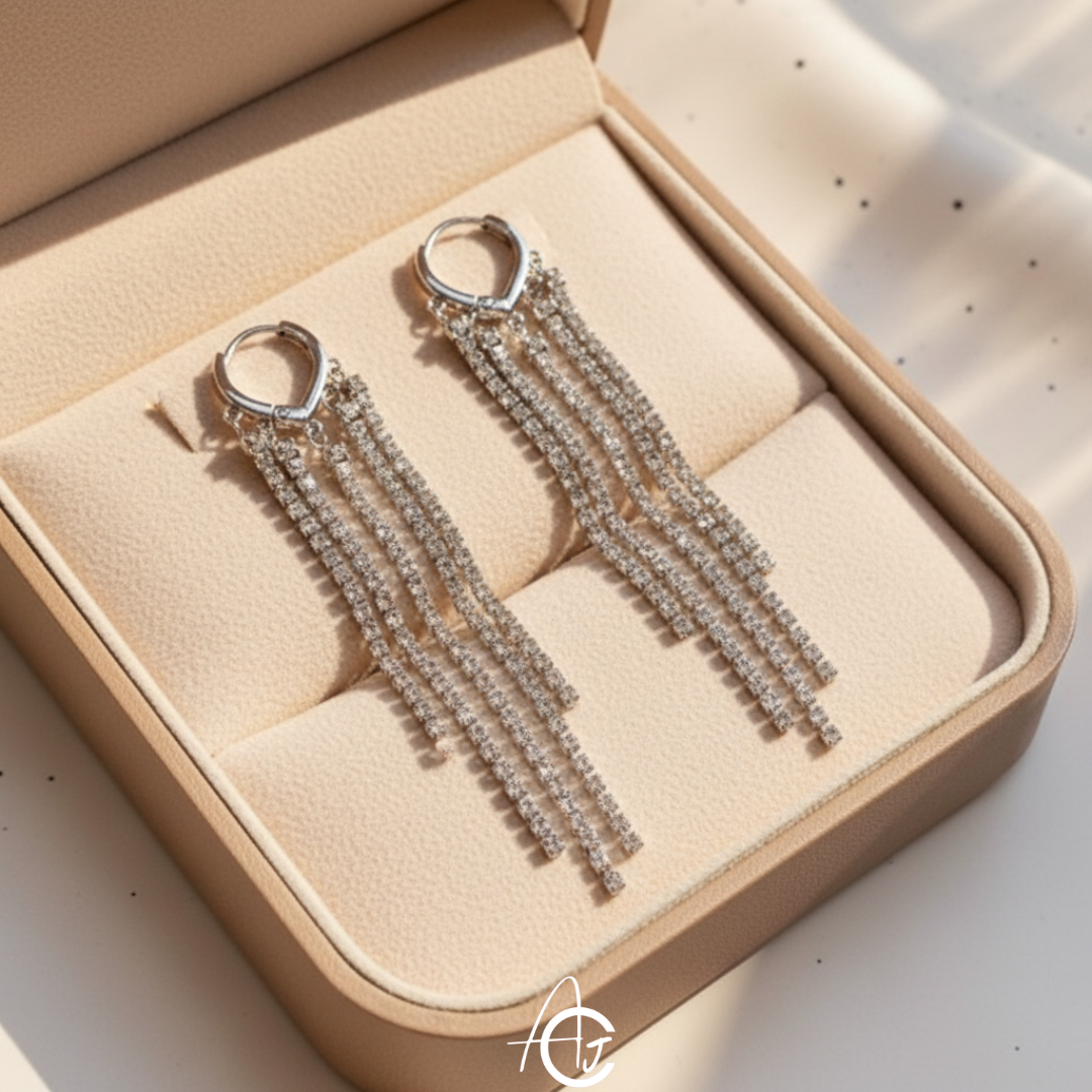 Bling Long Chain Earrings