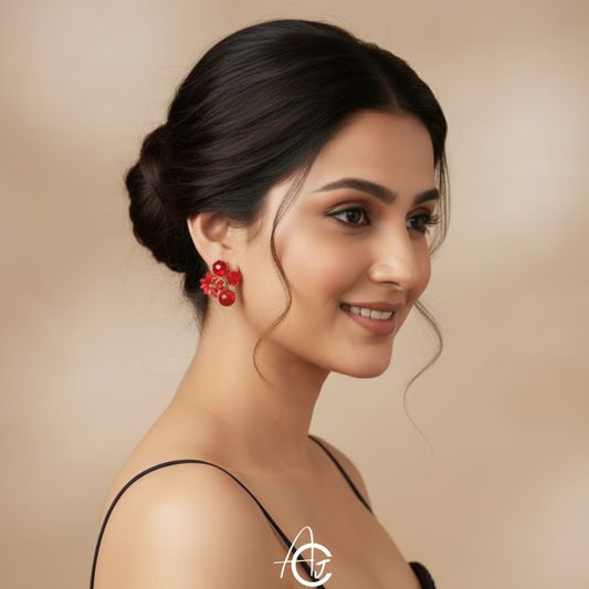 Flower Pink Earrings