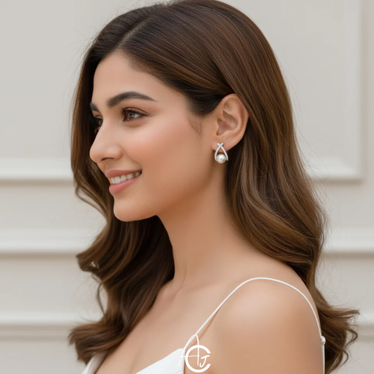 Bling Pearl Earrings