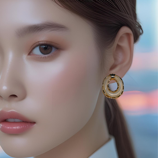 Semi Precious Stone Earrings