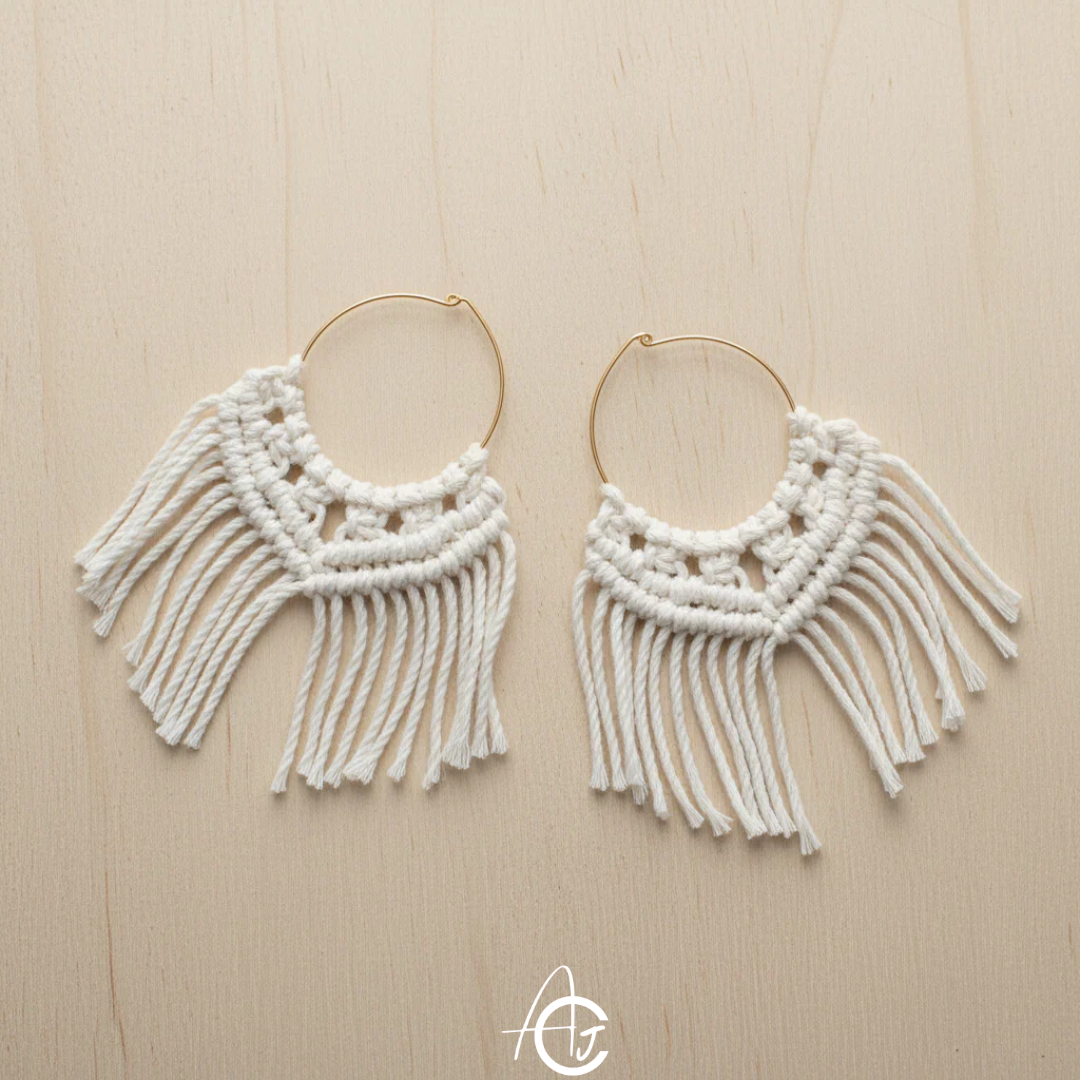 Macrame Earrings : handmade