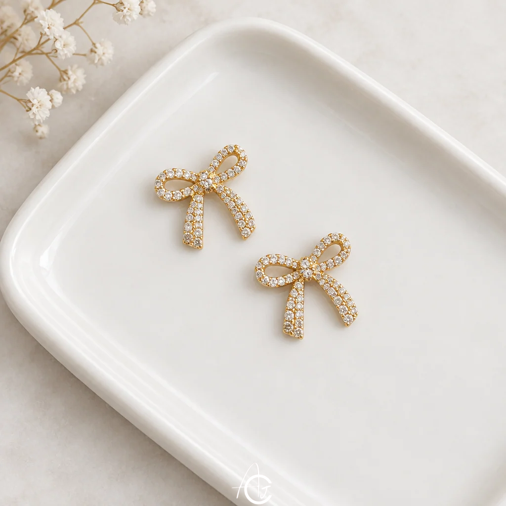 Bling Bow Earrings