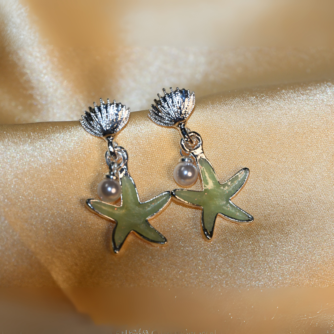 Star And Shell Earrings