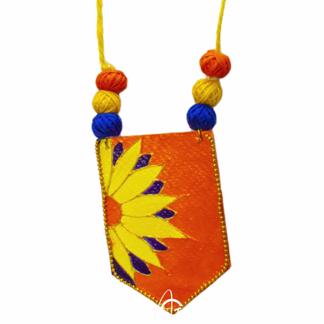 Statement Necklace, Handpainted : Handmade