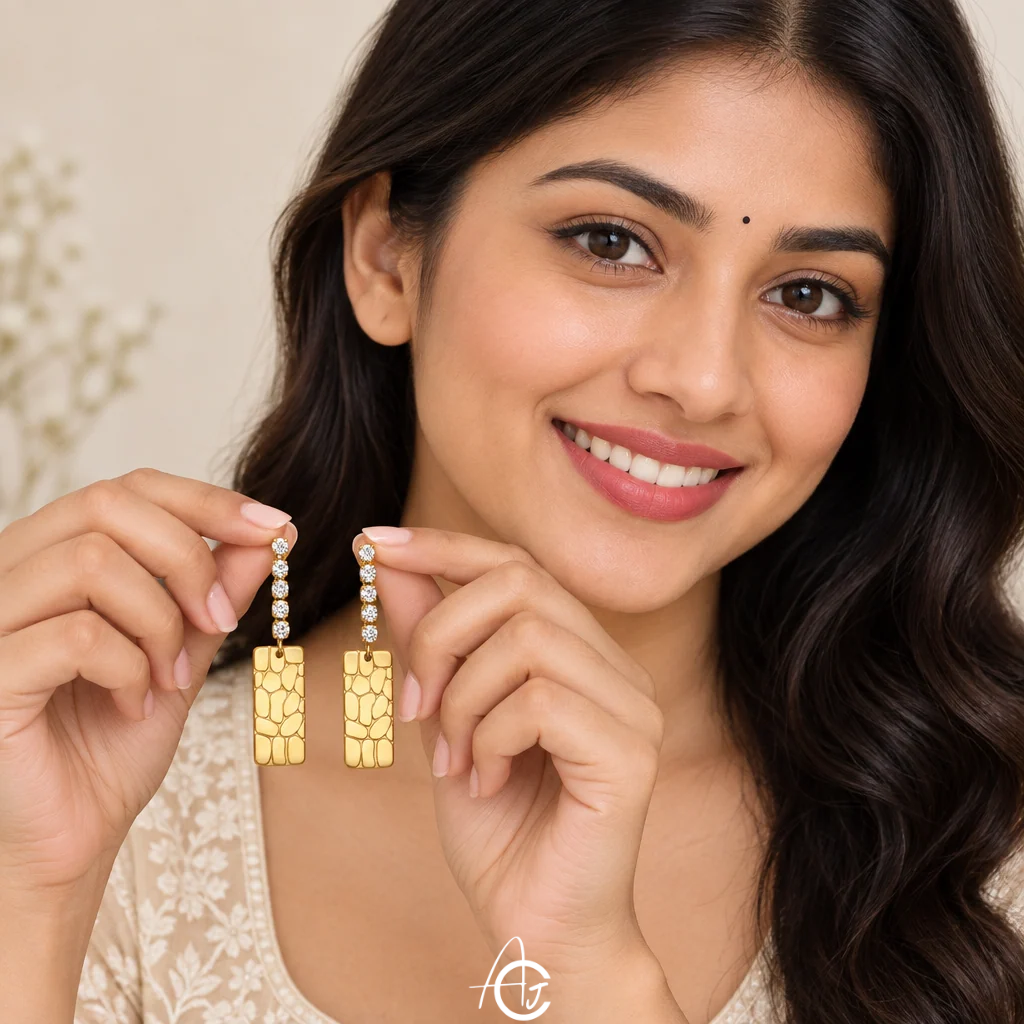 Diamond Drop Earrings