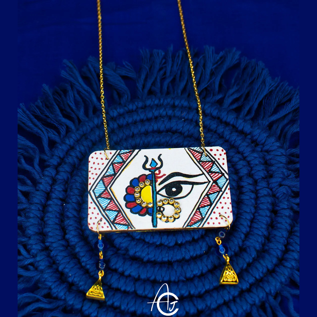 Statement Necklace, Handpainted : Handmade