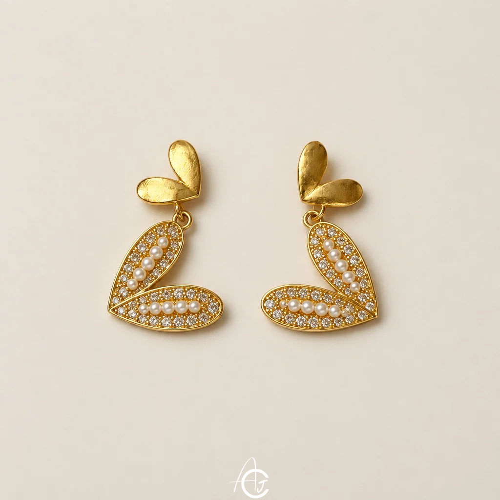 Heart Drop Earrings