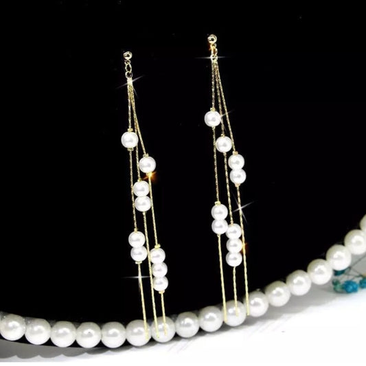 Pearl Chain Earrings