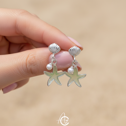 Star And Shell Earrings