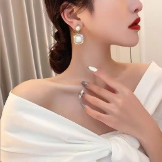 korean style earrings,korean fashion earrings,fancy stylish earrings,new trendy jewellery,inexpensive fashion jewelry,korean earrings,trending earrings designs,Pearl Earrings, Pearl Necklace