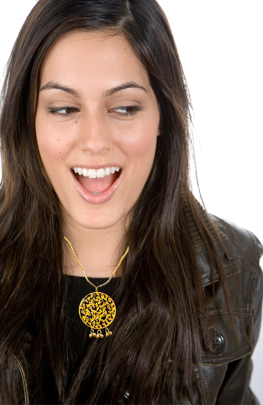 Statement Beauty Necklace, Handpainted : Handmade