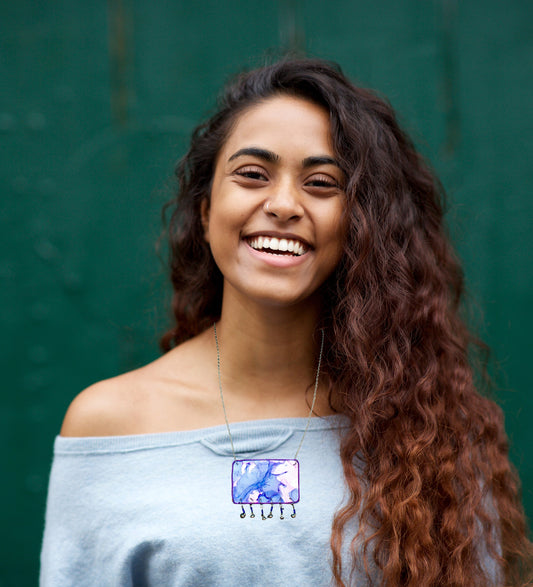 Fluid Necklace : Handmade