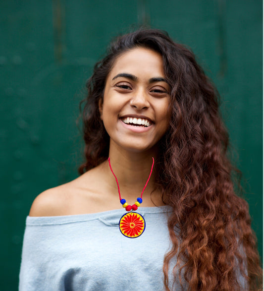 Statement Necklace, handpainted : Handmade