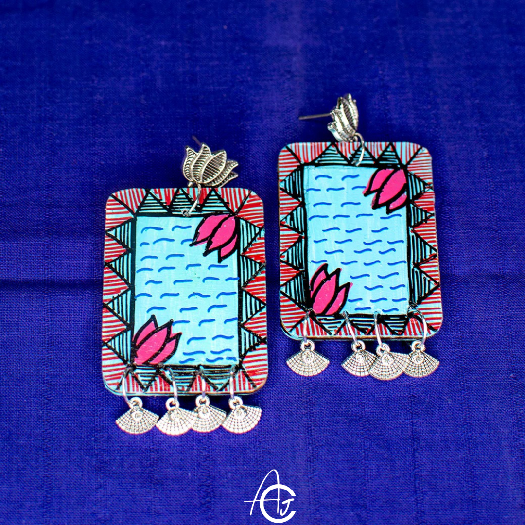 Statement Necklace Set, Handpainted : Handmade