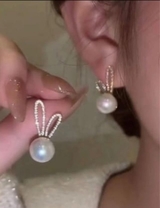 Pearl Bling Earrings