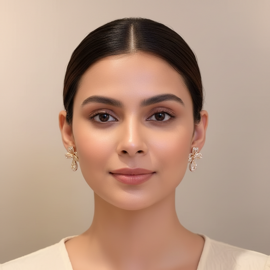 Bling Flower Earrings