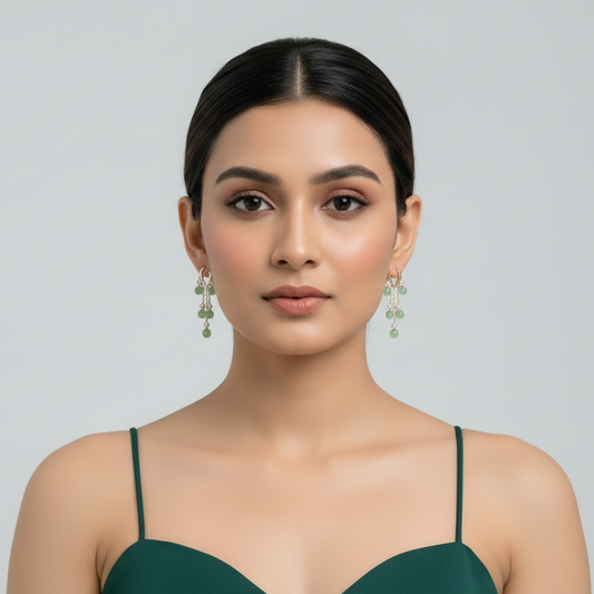 Pretty Crystal Hoop Earrings