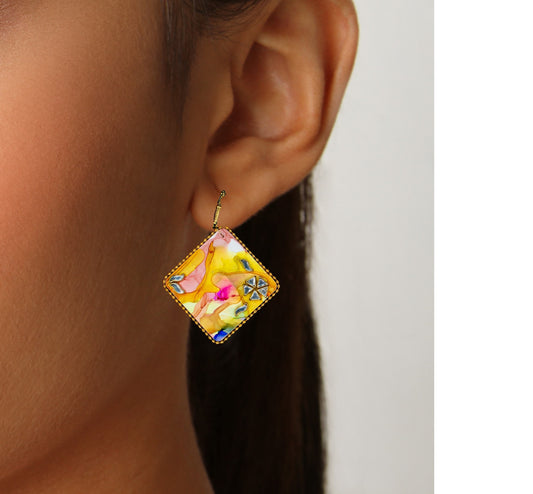 Rohini Fluid Earrings : Handmade