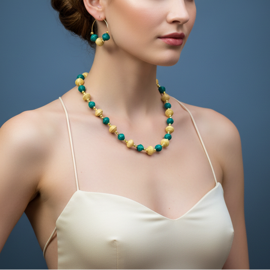 Beads necklace set : Handmade