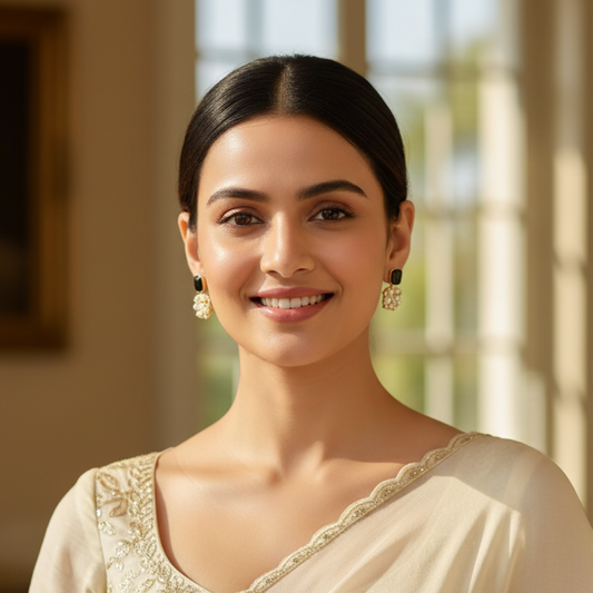 Pearl Bling Earrings