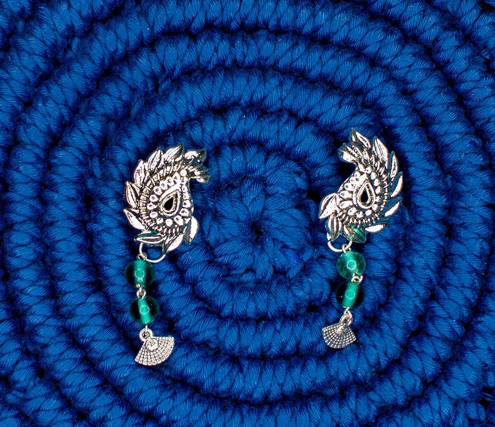 Statement Necklace set, Handpainted : Handmade