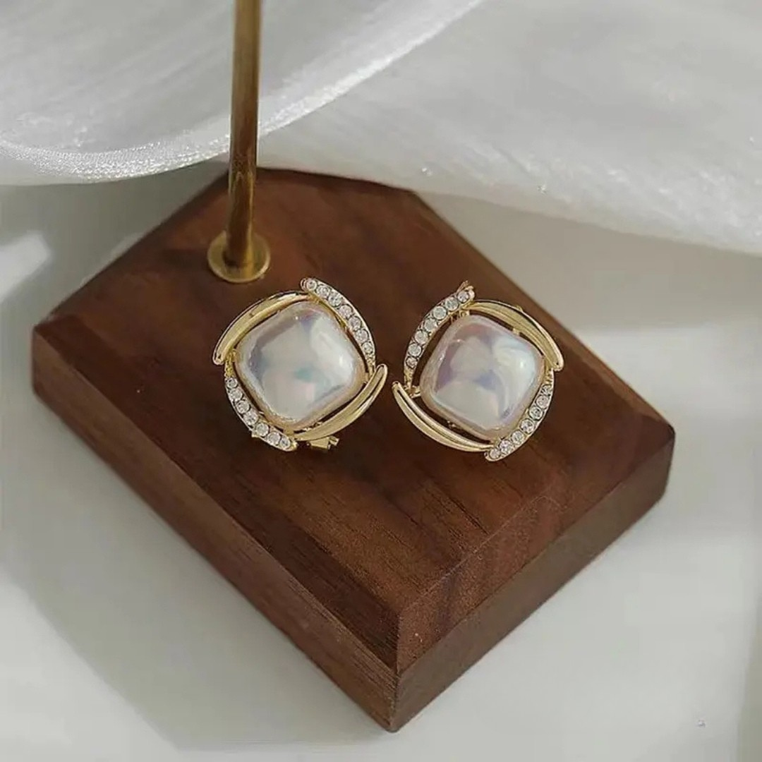 Bling Pearl Earrings