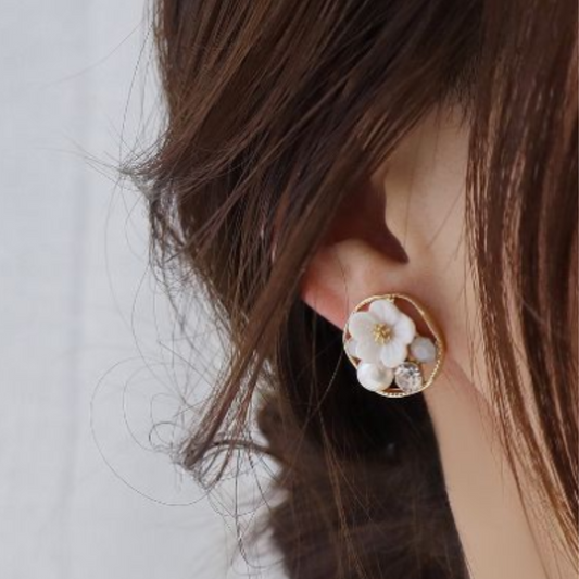 Bling Daisy Earrings