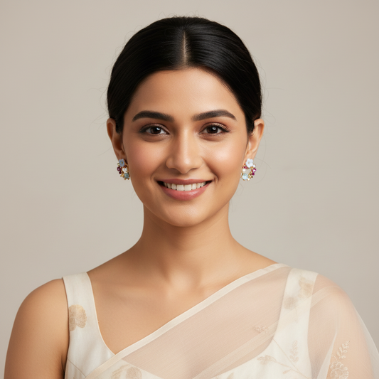 Bling Flower Earrings