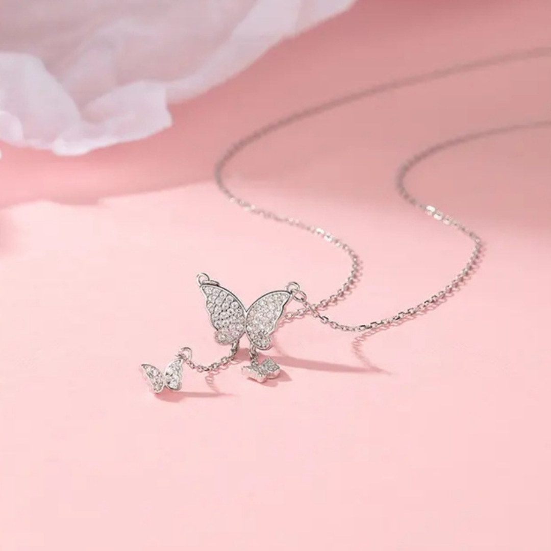 Butterfly Statement Gold Plated Necklace ArtsCrafted