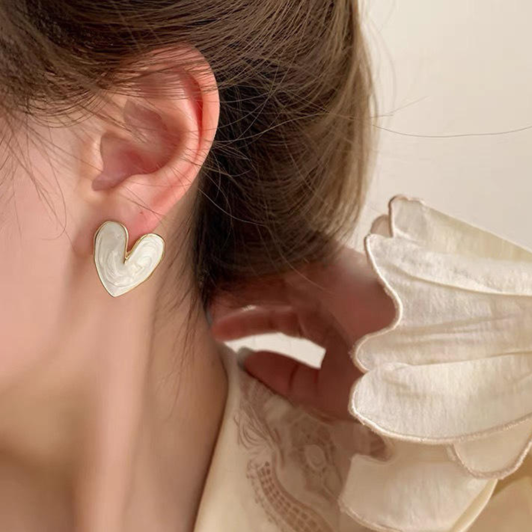 Shiney Heart Earrings