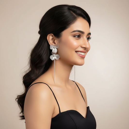 Daisy Long Chain Earrings