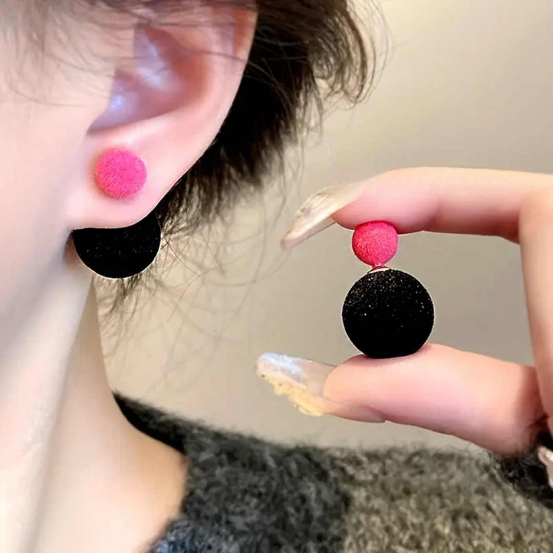 Colorful Pearl Statement Earrings