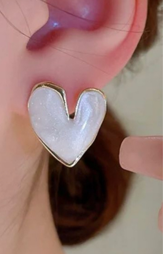 Shiney Heart Earrings