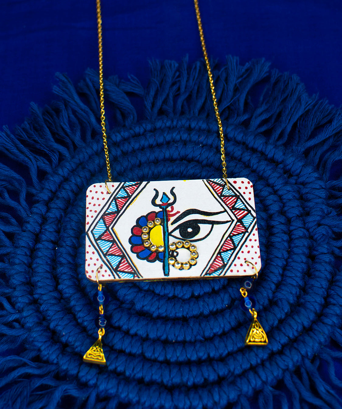 Statement Necklace, Handpainted : Handmade