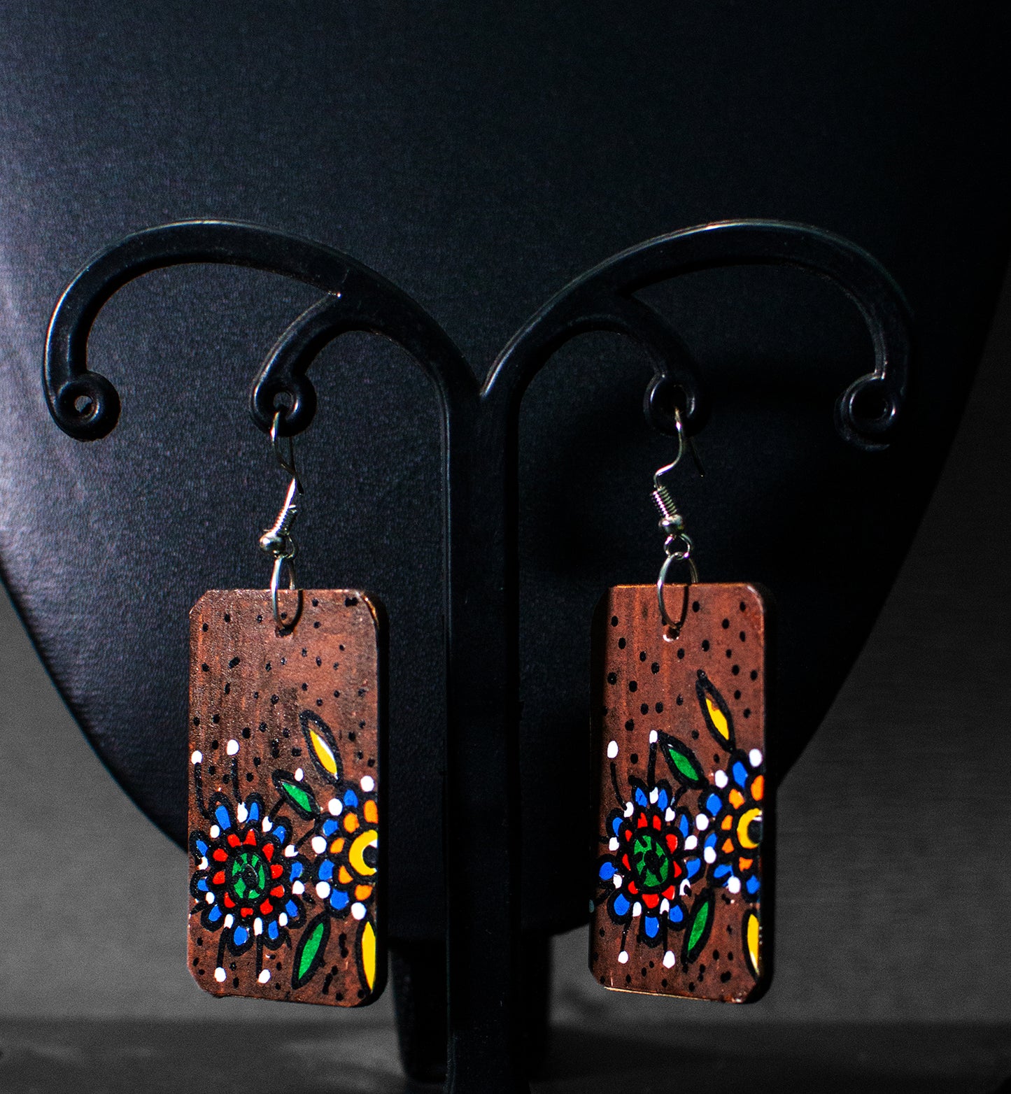 Statement Necklace Set, Handpainted : Handmade