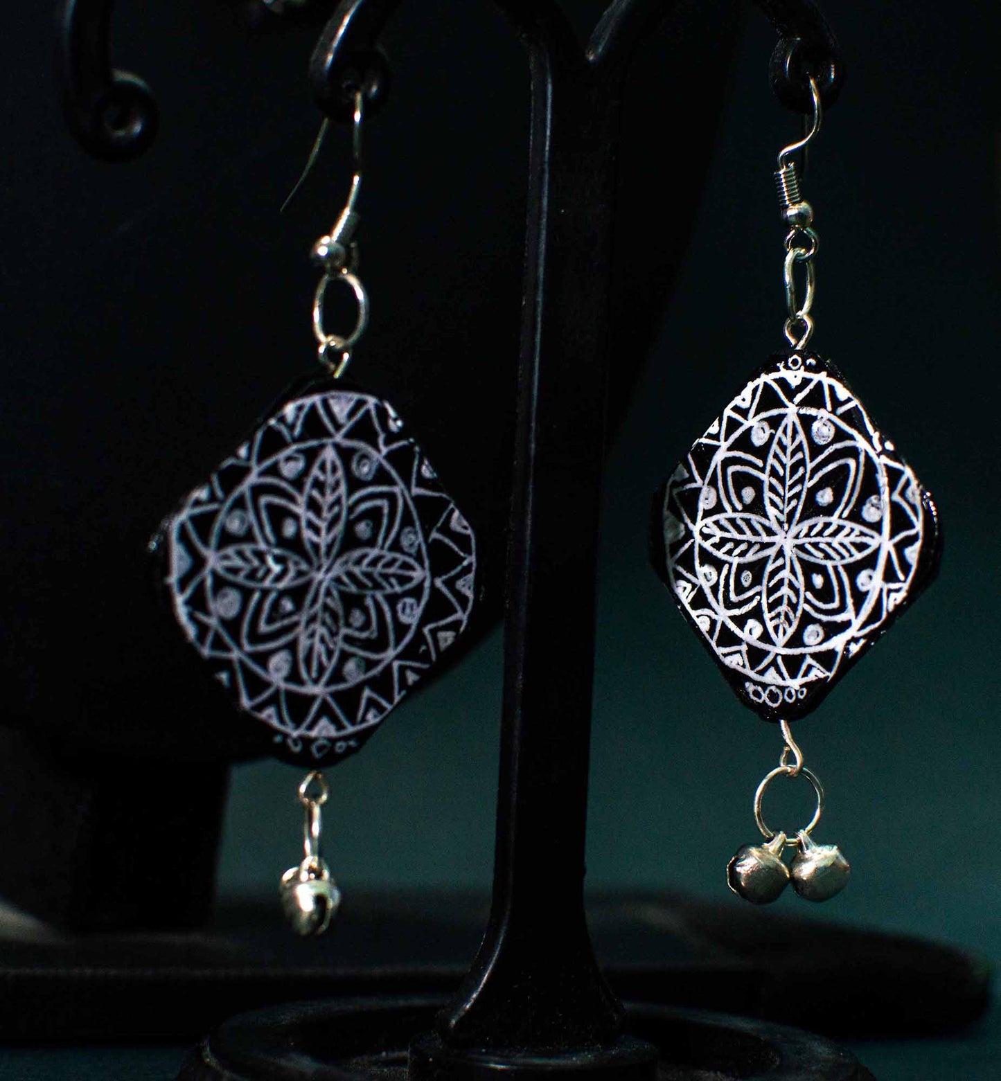 Statement Necklace set, Handpainted : Handmade