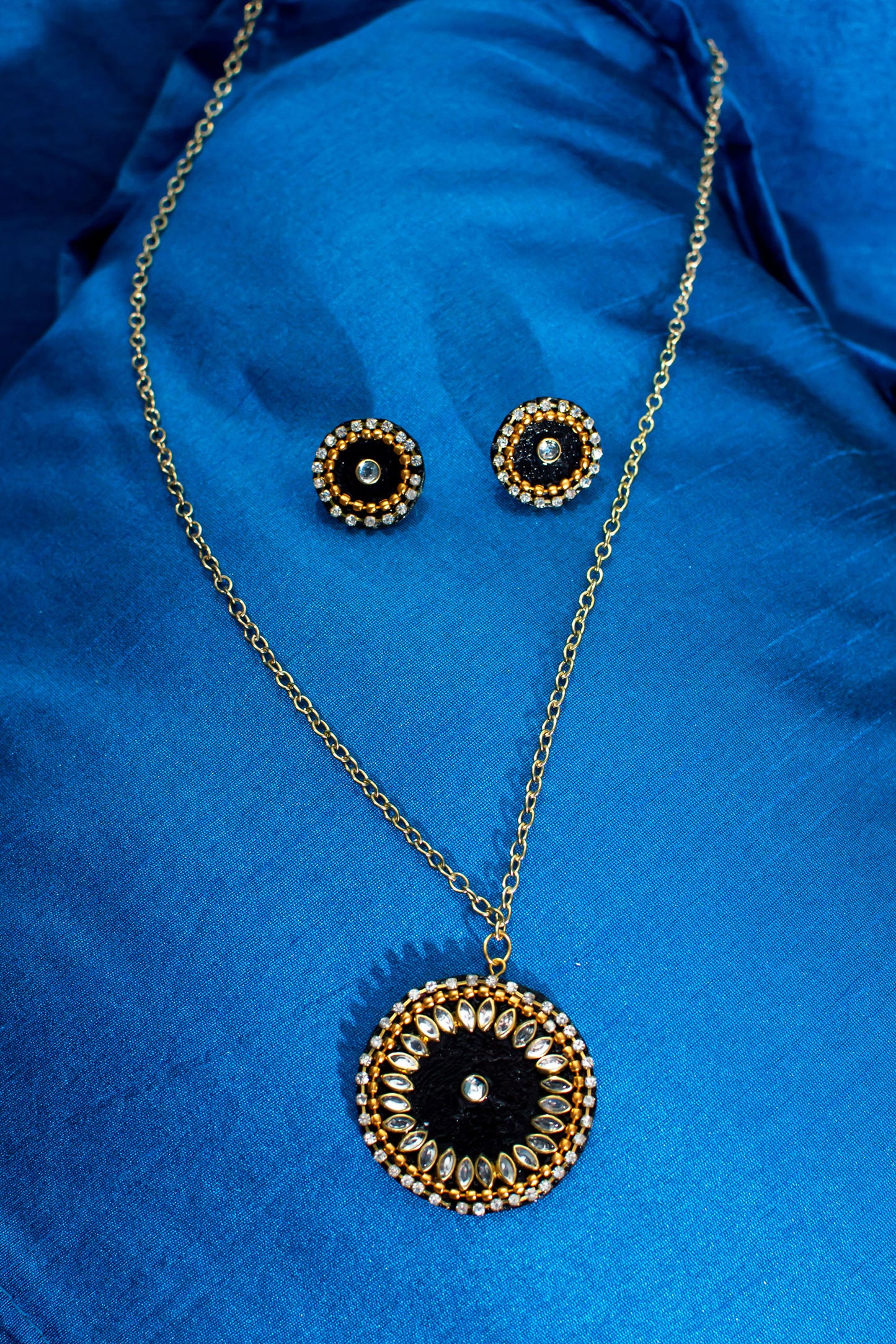 Statement Necklace Set, Handpainted : Handmade