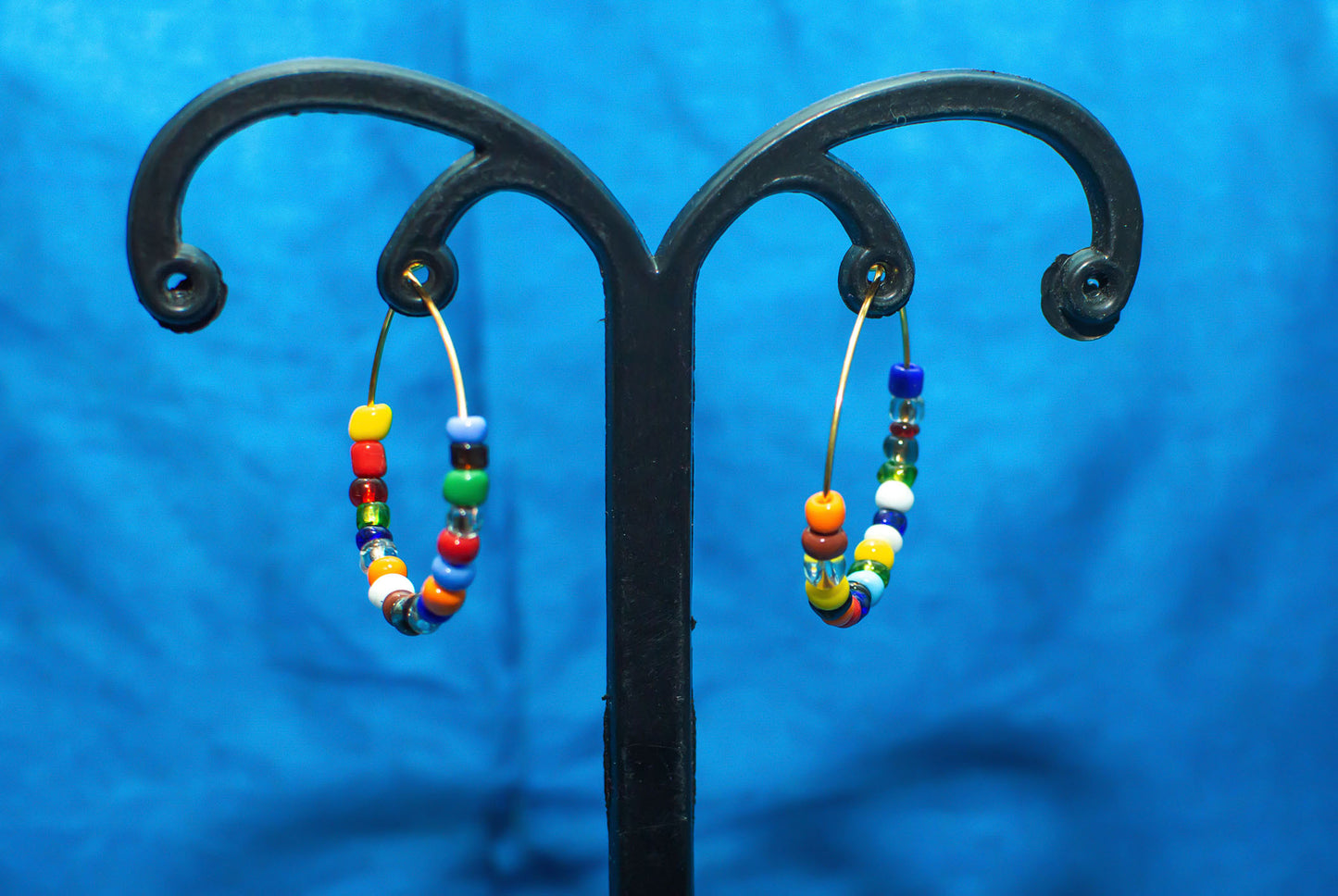 Statement Beaded Earrings : Handmade