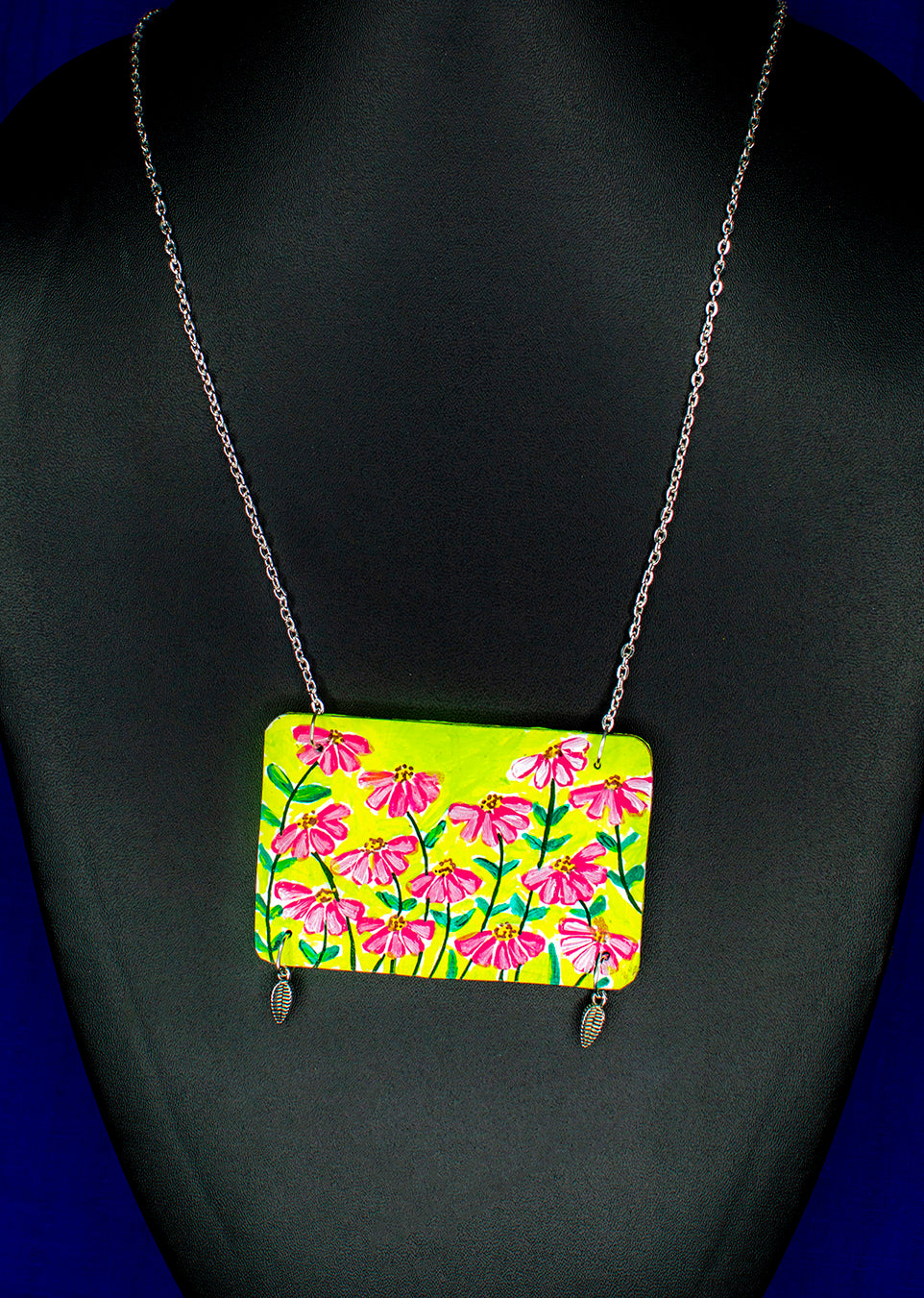 Statement Necklace, Handpainted : Handmade