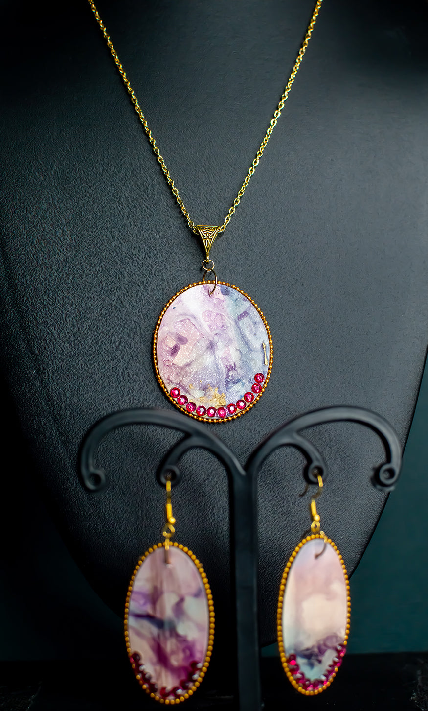 Fluid Necklace Set : Handmade